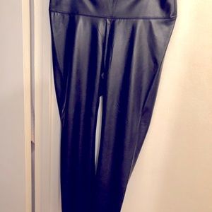 faux leather leggings, brand new condition.